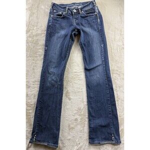 Cowgirl Tuff Co Chrome Gypsy Bootcut Studded Jeans Women's Size 26/35